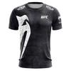 Модная черная белая мужская футболка UFC Летняя Повседневная С круглым вырезом С коротким рукавом 3D-принт Топ для Бокса Фитнес-тренировок