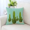 Luxury Home Decoration Cushion Cover Office Decoration Pillow Cover Simple Cactus Potted Pattern Pillow Cover