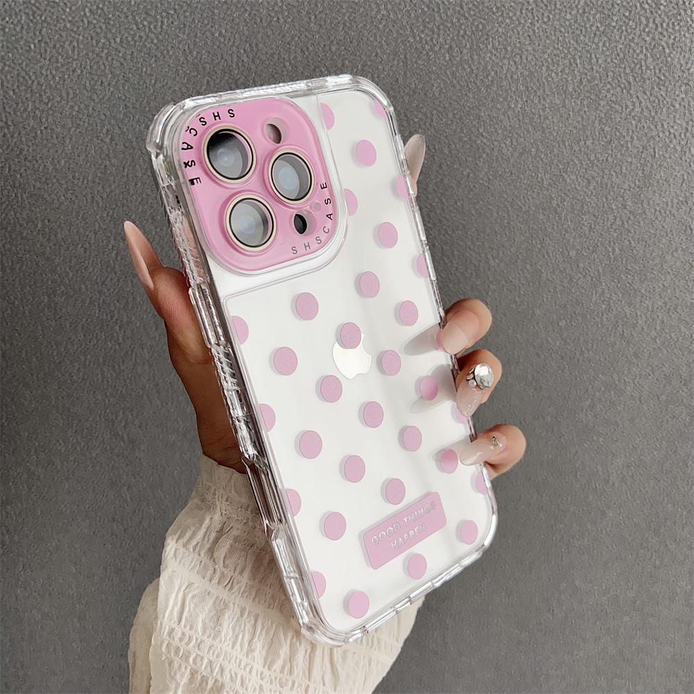 Fashion Luxury Cute Clear Phone Case for iPhone 16 Pro Max 15 14 Plus 13 16E Shockproof Transparent TPU Cover Slim Protective