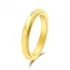 Вращающееся кольцо из нержавеющей стали с бриллиантовой огранкой для женщин 3 мм Минималистичные золотые украшения