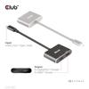 Club 3D MST-концентратор USB 3.2 Gen 2 Type-C (Альтернативный режим DP) Разветвитель-хаб на 2 дисплея DisplayPort + HDMI 4K60Hz, штекер/розетка (CSV-1552)