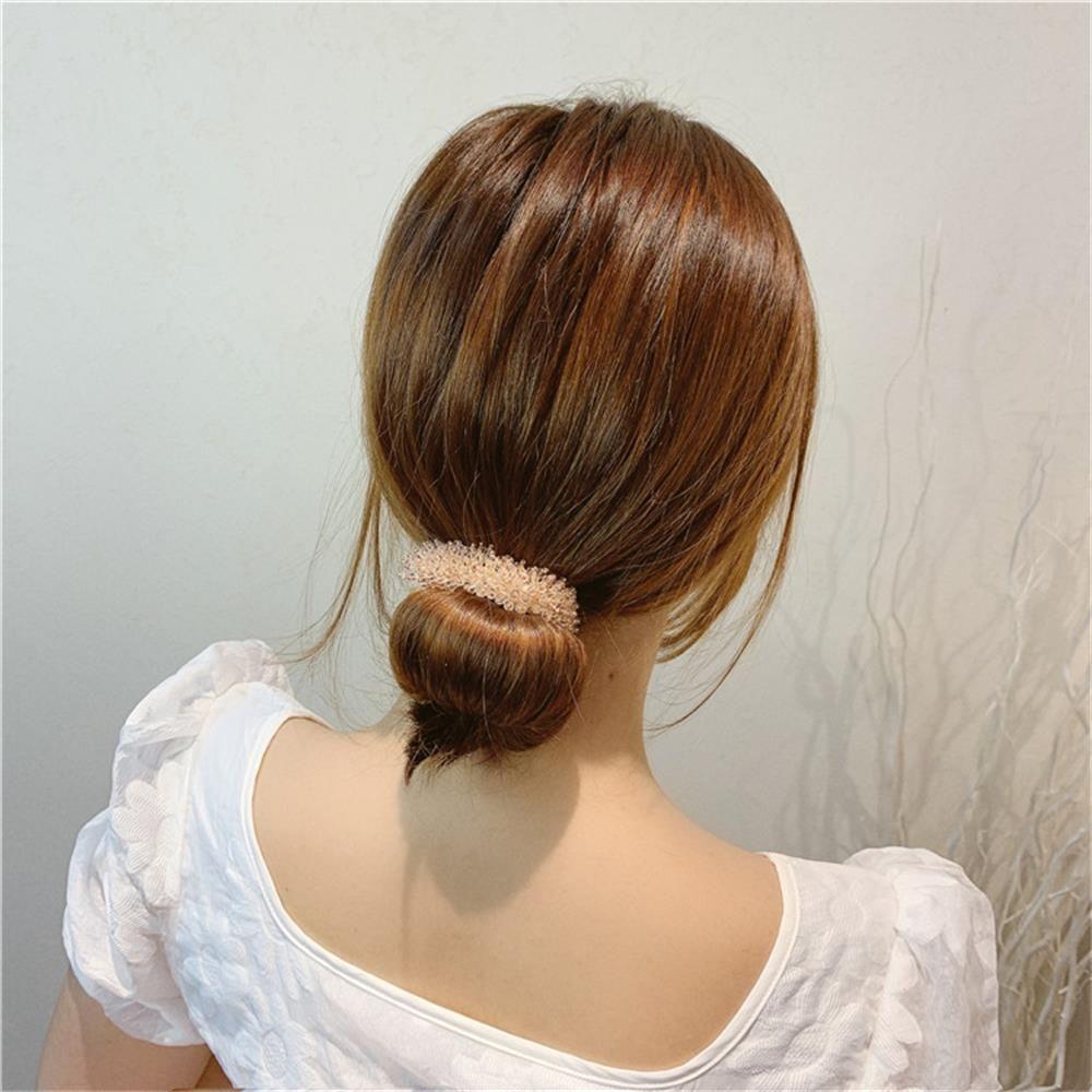 Accessories Braiders Tool Hair Band Quick Bun Curler Rhinestone Lazy Hairpin Donut Bun Maker
