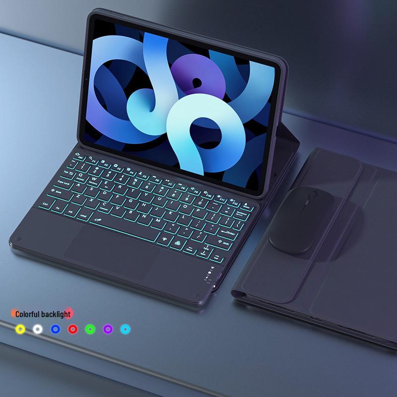 Магнитный чехол-клавиатура Bluetooth с подсветкой для Xiaomi Redmipad2 (Русский/Португальский) - Совместимо с моделью 2025 года