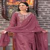 Luxury Mauve Ethnic Sharara Suit