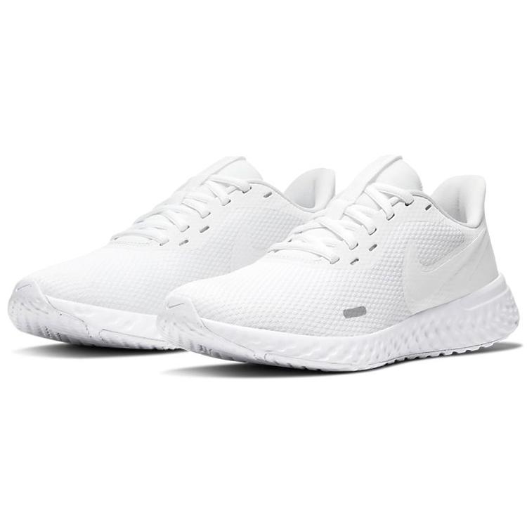 Nike Womens Revolution 5 'Triple White' (women's sizes) White / White / White Running Shoes BQ3207 104