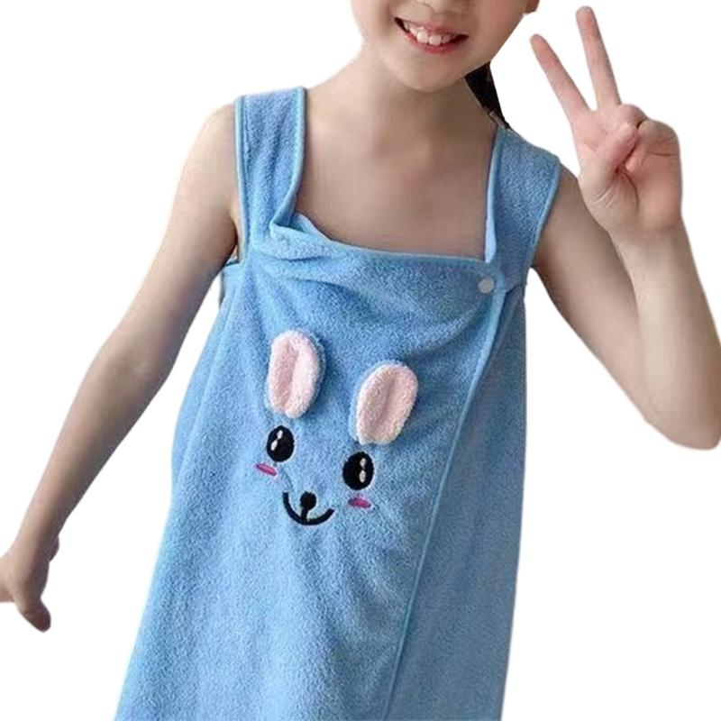Детское банное полотенце с аксессуаром для волос. Нежное для чувствительной кожи.