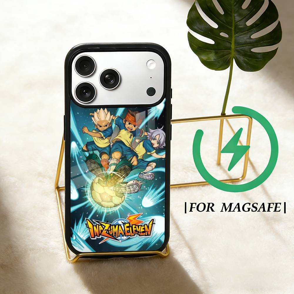 Anime I-Inazuma  Eleven Poster Phone Case For iPhone 17 16 15 14 13 12  Pro Max Plus for Magsafe Mirror Wireless Magnetic Cover