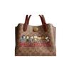Coach X Peanuts Signature Холщовая сумка-тоут с кожаной отделкой для повседневного использования