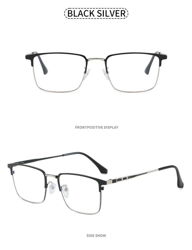 Мужская ультралегкая оправа для очков Plano с защитой от синего света и пружинящими заушниками, готовая для установки линз по рецепту, в деловом стиле