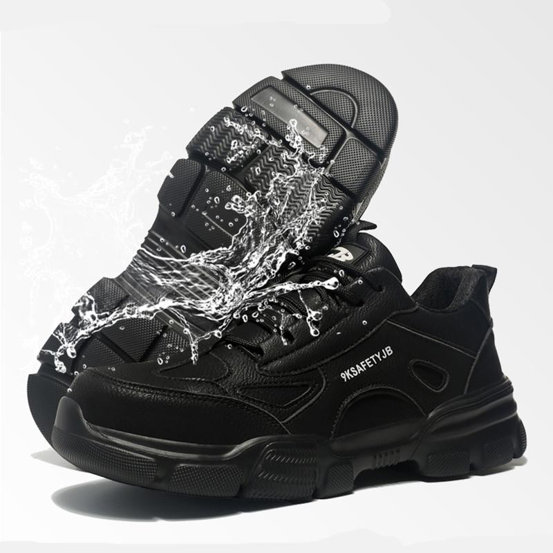 Мужская непромокаемая рабочая обувь, легкая мужская спортивная защитная обувь с защитой от ударов, женская защитная обувь со стальным носком, мужские рабочие защитные ботинки