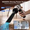 Helloleiboo Handheld Car Vacuum Cleaner 16000PA Car Vacuum Portable Cordless 120W High Power 4-In-1 Mini Vacuum Cleaner Rechargeable & Air Duster