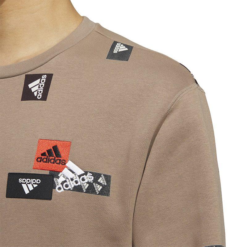 adidas CNY Толстовки Мужские Коричневые С круглым вырезом Утепленные Обычные HN8983
