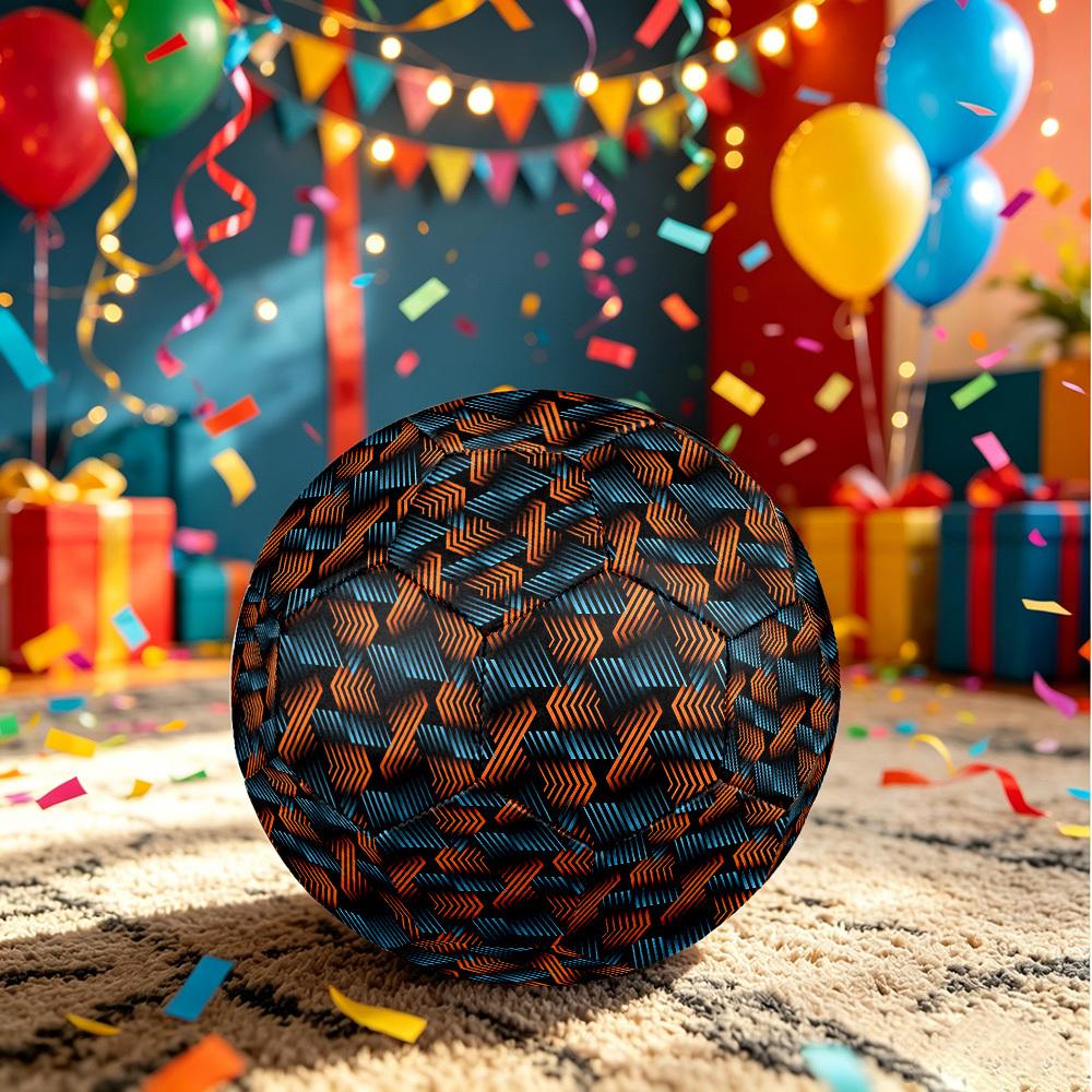 1pc Geometric Arrow Theme Soccer Ball Football, Size 5, Lightweight PVC, Outdoor Training Soccer Ball,Gift j60410