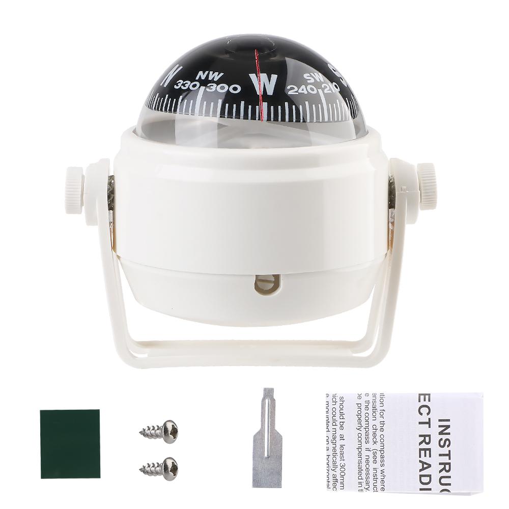 Car Dashboard Compass On Board Compass Navigation Compass Electronic Sea Pivoting Ornaments Gauge Universal For Boat Marine Ship