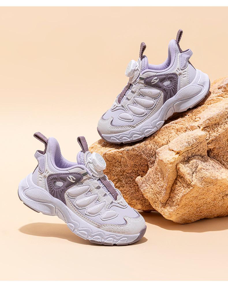 Hapi Bear Girls' Leather Sneakers: Dirt-Resistant, Spring/Autumn, Campus Running Shoes.