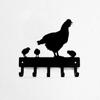 Hen Chicks Chickens Farm Key Rack - 6 Inch Wide/9 Inch Wide Metal Wall Art Six Nine Inch Wall Art Hen Chicks Farm Key Holder