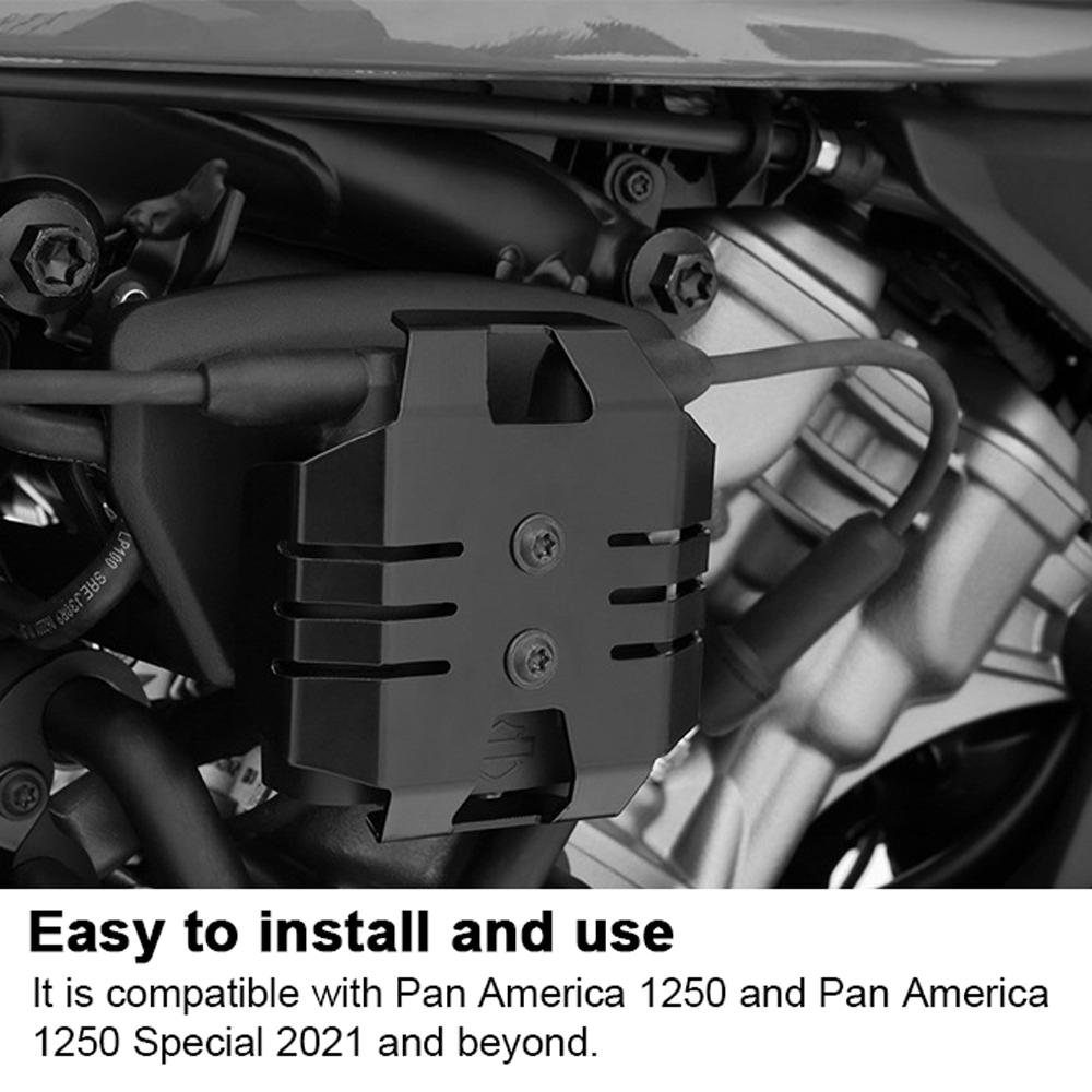 Motorcycle Ignition Coil Guard Protective Cover Aluminum Alloy Modified Accessories Replacement for