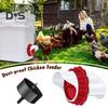 4/6/8Pcs Automatic Chicken Feeder No Waste Poultry Feeder Rain-Proof Moisture-Proof Feeder with Mounting Hole Opener