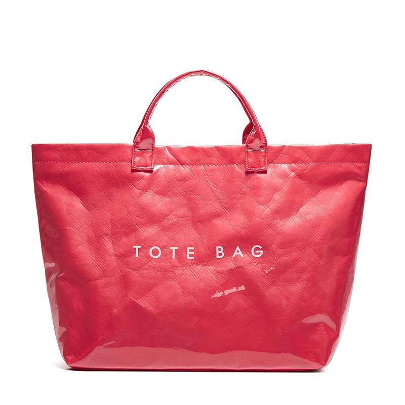 Модная винтажная сумка для поездок на работу из крафт-бумаги большой емкости