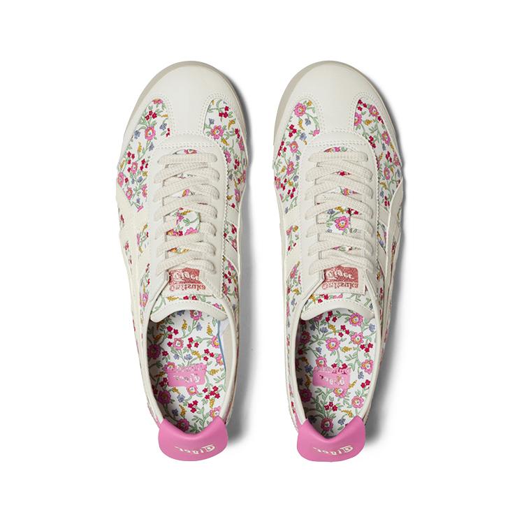 ONITSUKA TIGER Mexico 66 Удобные Универсальные Принтованные Нескользящие Легкие Низкие Повседневные Кроссовки Унисекс Розовый 1183C392-101