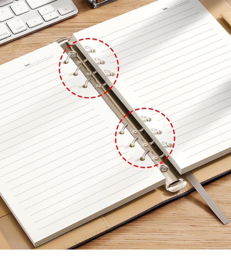 Высококачественный отрывной бизнес-блокнот на кольцах
