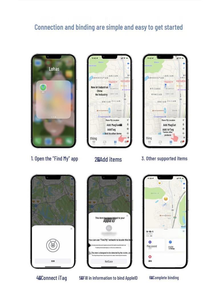 Глобальный FindMy Трекер ключей и питомцев - Устройство-локатор для детей и пожилых