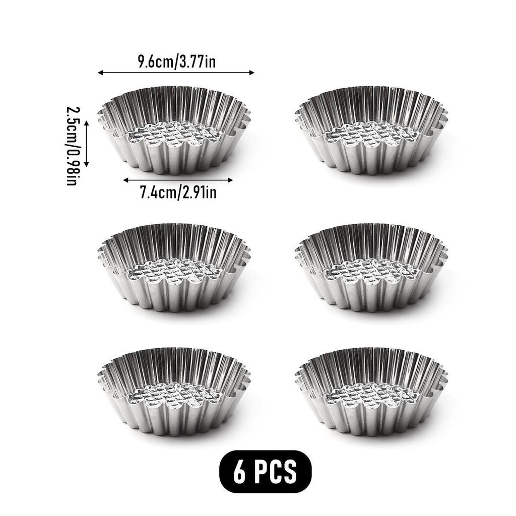 Aluminum Alloy Non-stick Canelé Cake Mold for French Desserts