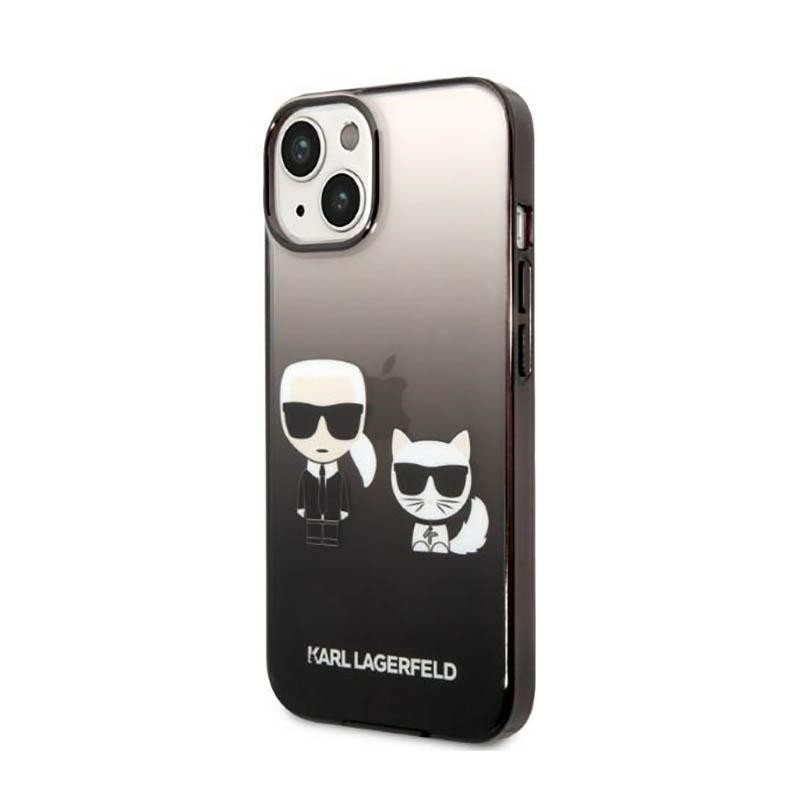 Karl Lagerfeld Gradient Ikonik Karl & Choupette - Etui Iphone 14 Plus (Czarny)