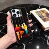 Чехол для телефона с разноцветной полосой C-Coldplay CC для iPhone 17,16,15,14,13,12,11 Plus,Pro Max,XS,Цветная посеребренная внутренняя крышка