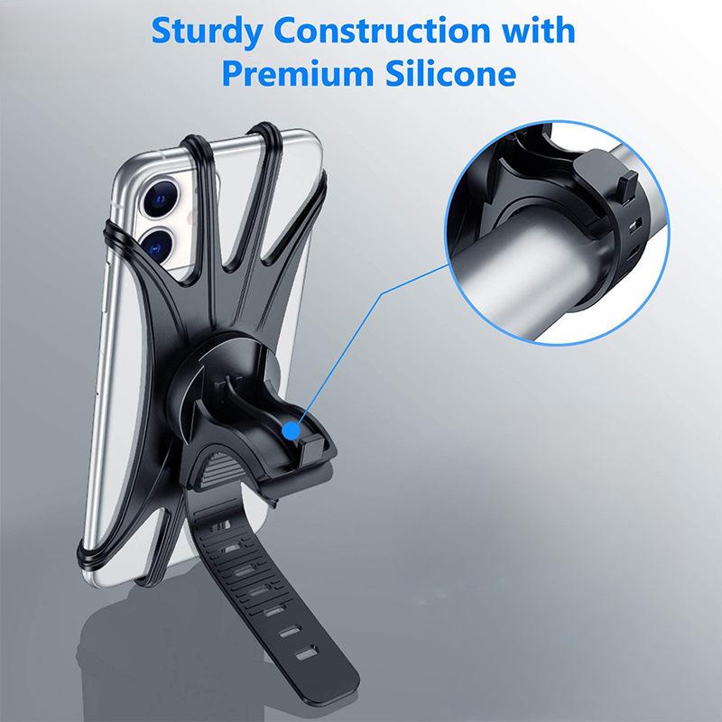 Велосипедный силиконовый держатель для телефона, вращающийся на 360 градусов, для держателей телефонов для горных велосипедов, аксессуары для горных велосипедов, аксессуары для велоспорта