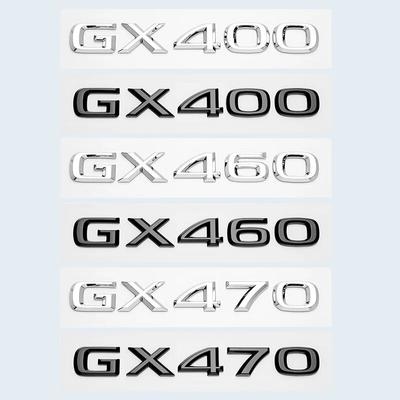 3D хромированный глянцевый черный ABS буквы номер GX400 GX460 GX470 эмблема для багажника автомобиля Lexus логотип значок наклейка