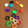 30Pcs/Lot Multicolor Elastic Mixed Color Hollow Rubber Key Covers Round Soft Silicone Keys Locks Cap Keyring Case