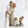 American Character Statues Family Ornaments High-end Creative Wedding Gifts Home Office Resin Crafts Home Accessories Decoden