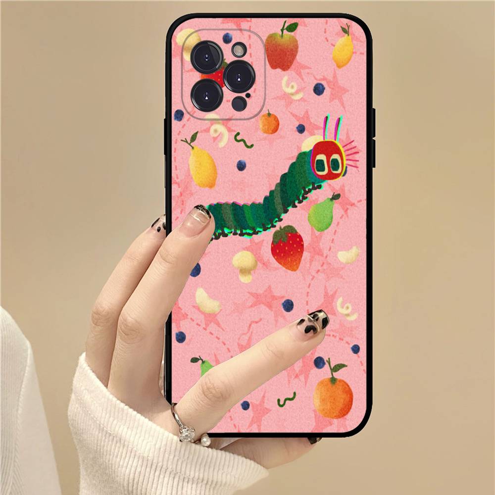 Чехол для телефона "Очень голодная гусеница" для IPhone 17 16 14 15 13 12 11 Pro Max Plus Силиконовый Мягкий Чехол