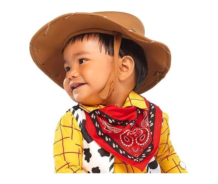Toy Story Woody Cowboy Kigurumi Costume for Baby Boys, Halloween Costume, US Disney Store (US Size 18-24M, Japan Size 90cm) [Used]