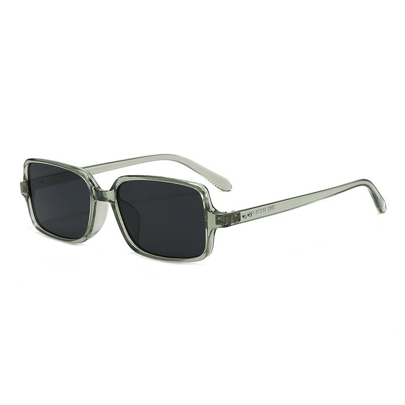 New retro square sunglasses, European and American fashion simple square rivet neutral sunglasses
