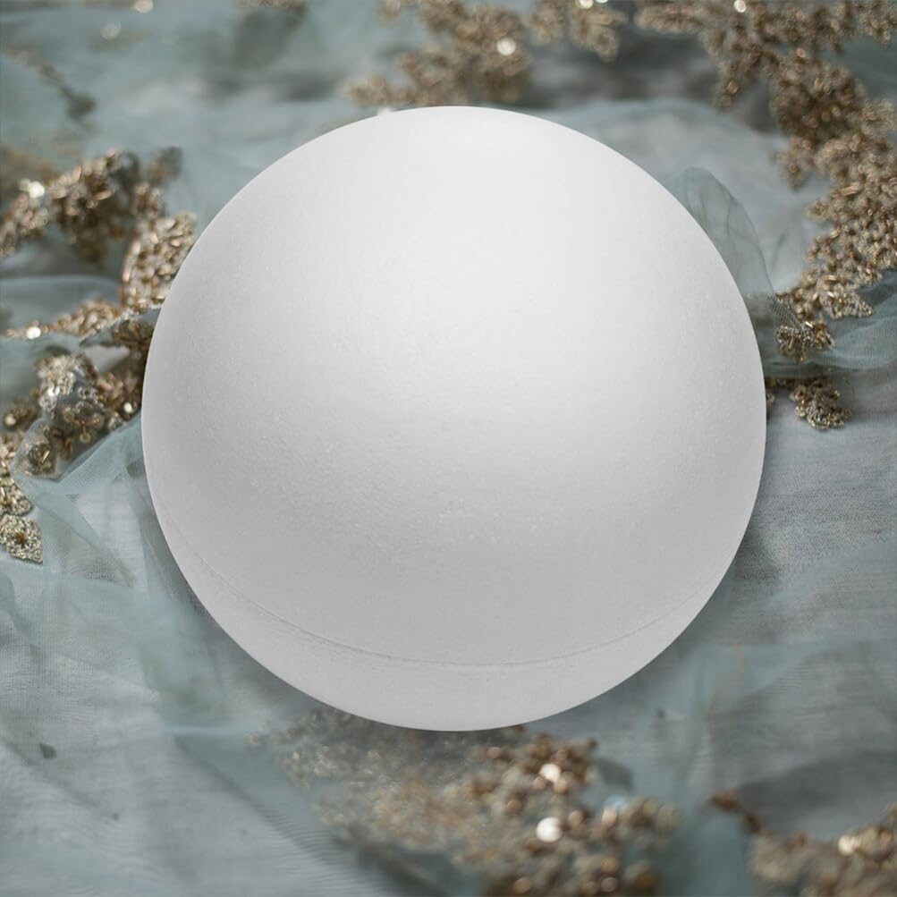 Holibanna White Foam Balls Round Spheres Hollow Foam Ball Polystyrene Balls Modeling Foam Ball for Christmas Table Centerpiece Decor (30CM)