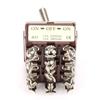 ON/OFF/ON 3 Position Toggle Switch 4PDT 12 Pin 12mm 15A/250VAC 10A/380VAC 4PDT 3 Position Toggle Switch