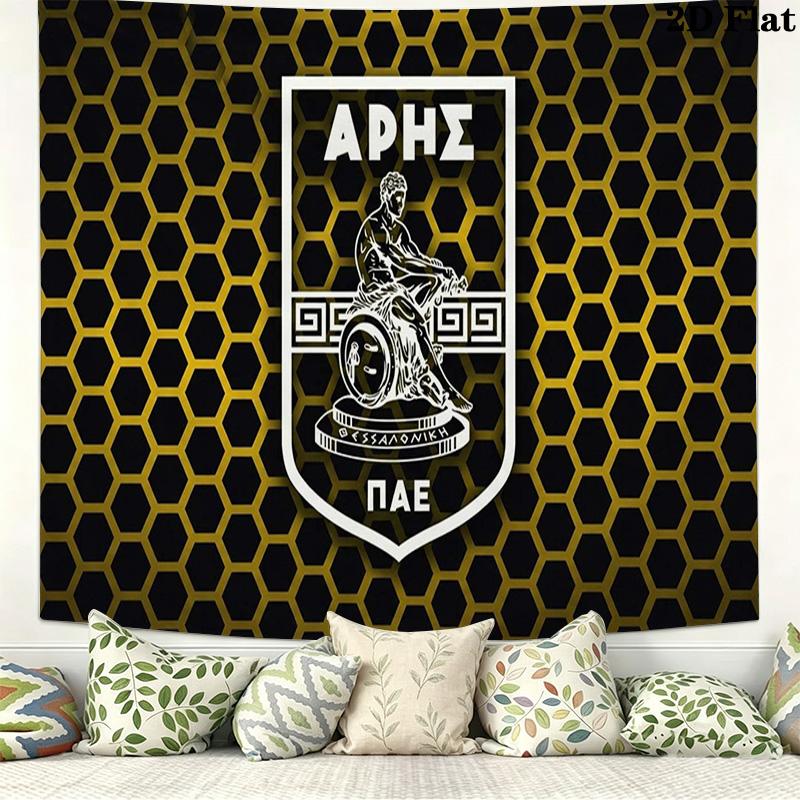 Aris Salónica Wall Tapestry Aesthetic Wall Hanging Printed Fabric Blanket Decorative Tapestries for Bedroom Living Room Home Decor