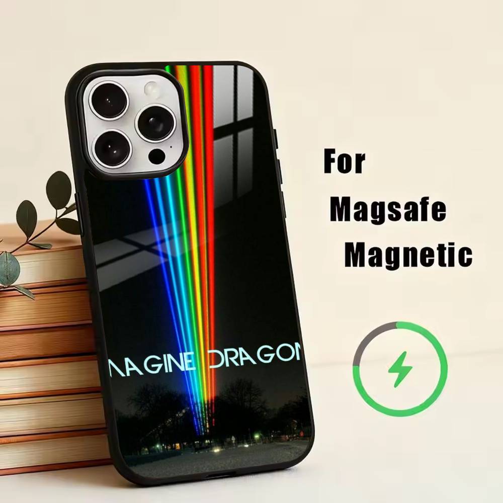 Imagine D-Dragons Phone Case For iPhone17,16,15,14,13,12,11 Plus,Pro Magnetic with Magsafe Wireless Charging