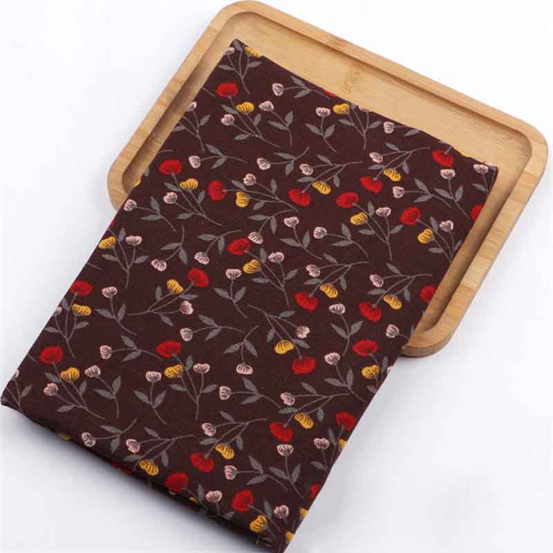 Хлопковая и льняная набивная ткань Ткань Богемная одежда Скатерть Стиль ретро Износостойкая и долговечная Штора Этнический стиль Красивый цвет