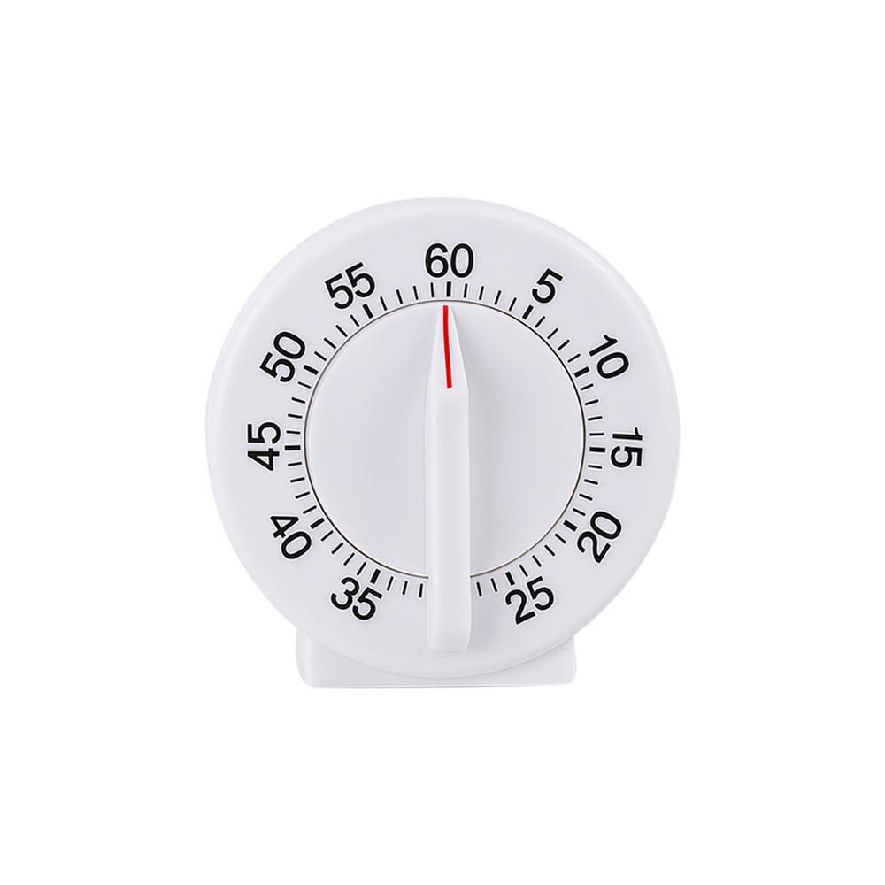 Mechanical Timer 60-Min Countdown White ABS Modern Standing Design Ideal for Kitchen Study Office3
