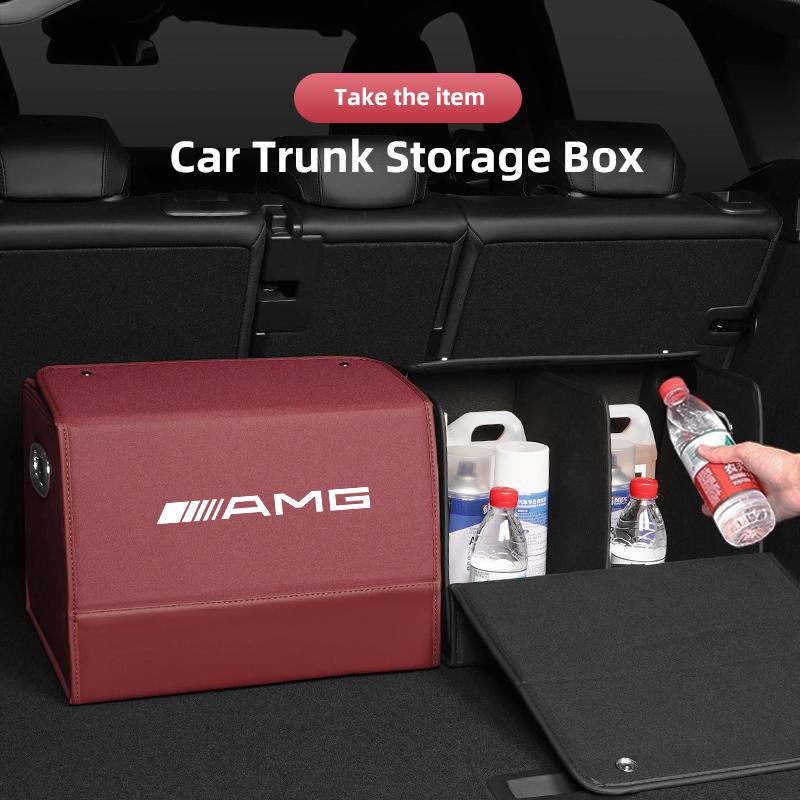 RSTN4 Car Trunk Storage Box Portable Large Capacity Storage Box For Mercedes Benz AMG W203 W206 W220 W205 W211 W212 W201 W168 W169 GLC