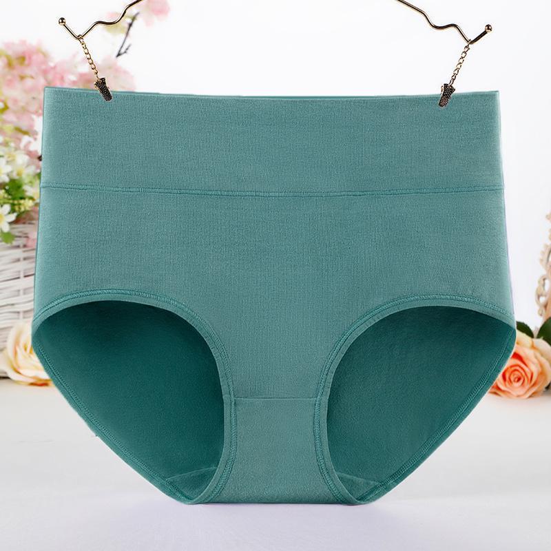 Comfortable and Minimalistic Plus Size Cotton Underwear for Women with High Waist and Abdominal Contraction 200kg Mom Fat
