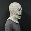 Halloween Horror Long Mummy Latex Mask, Costume Prop for Horror Movie, Haunted House, Escape Room, and Role-Playing