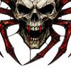 Tiffany Style Stained Glass Effect Halloween Wind Chime Skull Spider Suncatcher Double Side Printed Acrylic Window Haunted Tavern Soft Decor