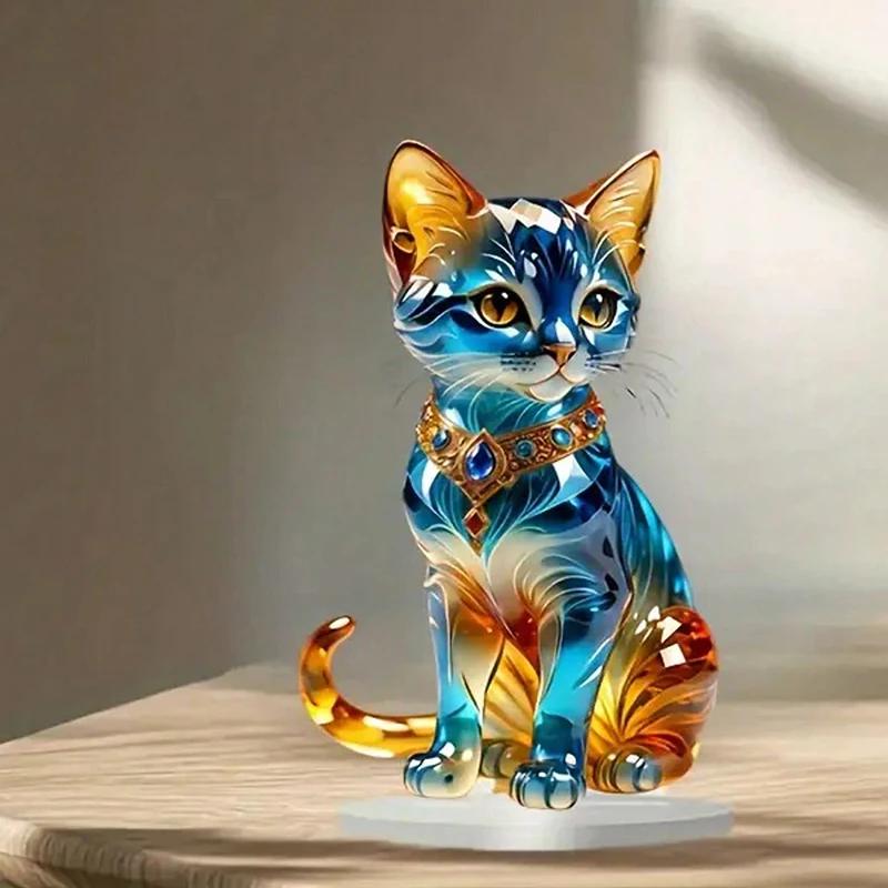 Элегантные экзотические кошки, настольные декоративные скульптуры, украшения для дома и офиса, классические животные, тематические украшения на День благодарения 2026