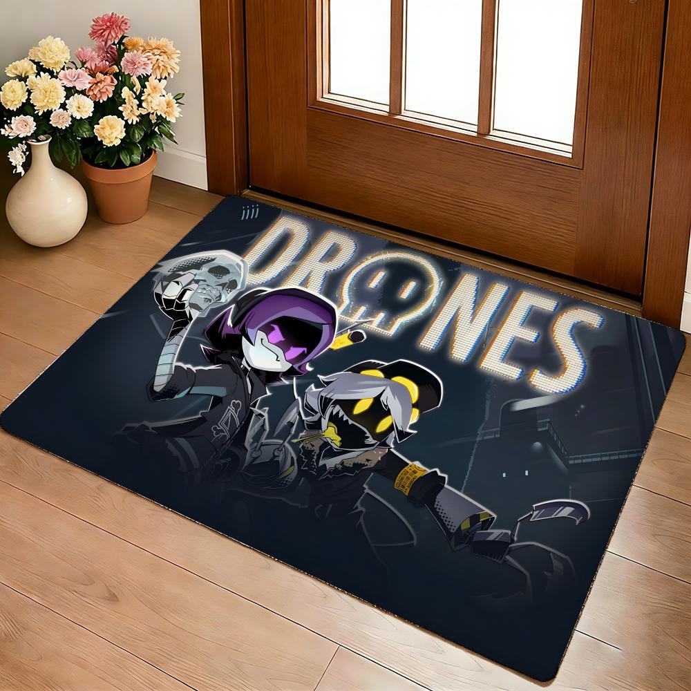 M-Murder Drones Floor Mat Cozy Flannel Soft Thick Non-Slip Mat For Living Room Bedroom Kitchen Decor Rugs
