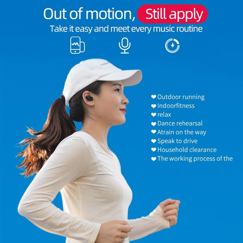 VAORLO TWS Wireless Headphones Sport Bluetooth 5.0 Earphones For Smartphone Noise Cancelling In-Ear Earbuds Headset with Charging Case