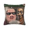 Tung Tung Sahur Chan Meme Pillowcase Printed Cushion Cover Decor  Throw Pillow Case Cover Home Zippered